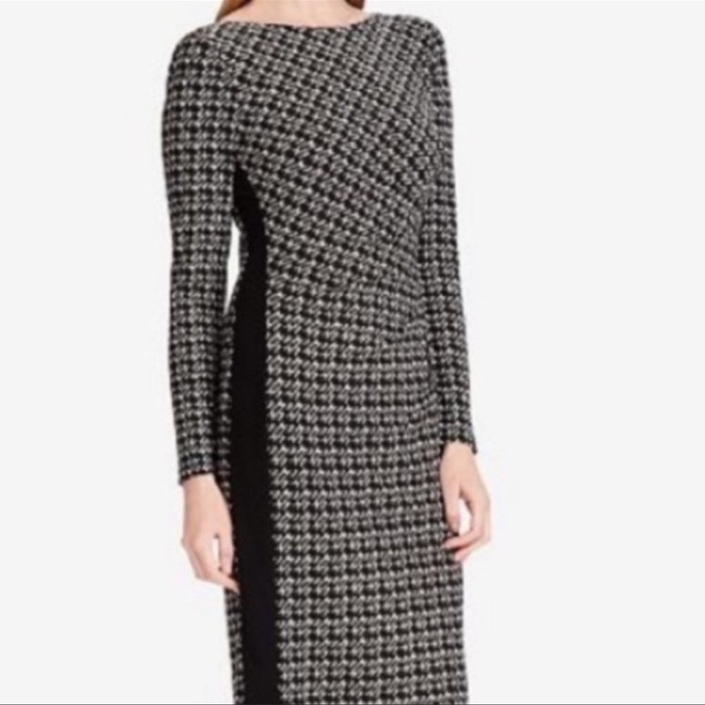 🖤LAUREN RALPH LAUREN🖤 HOUNDSTOOTH 3/4 SLEEVE DRESS🖤